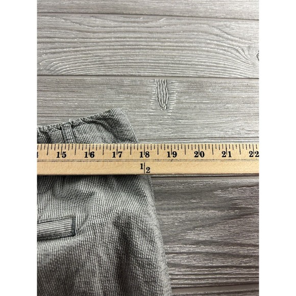 Coldwater Creek Natural Fit Textured Micro Stripe Gray Women's Size 16 Cropped - Picture 7 of 10